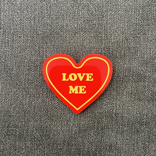 Love Hearts Magnets - Red Gold